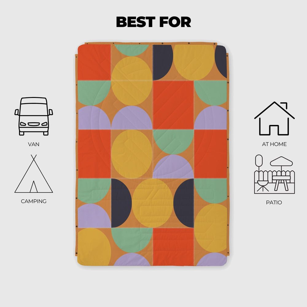 VOITED CloudTouch® Indoor/Outdoor Camping Blanket - Blushing Peach Blankets VOITED 