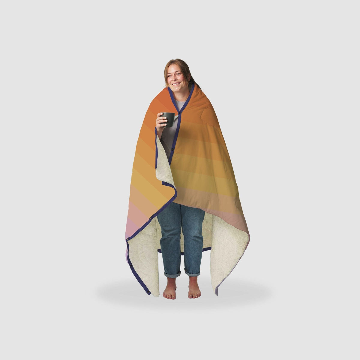 VOITED CloudTouch® Indoor/Outdoor Camping Blanket - Golden Drift Blankets VOITED 