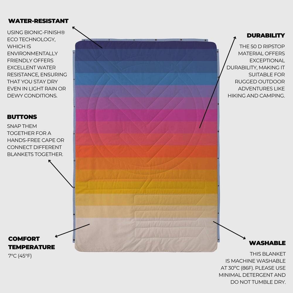 VOITED CloudTouch® Indoor/Outdoor Camping Blanket - Ocean Breeze