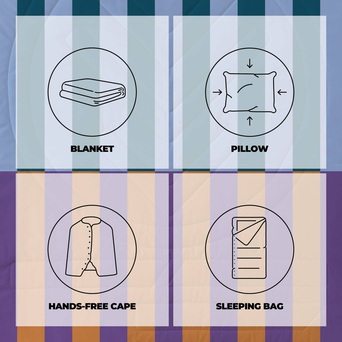 VOITED CloudTouch® Indoor/Outdoor Camping Blanket - Poolside Blankets VOITED 