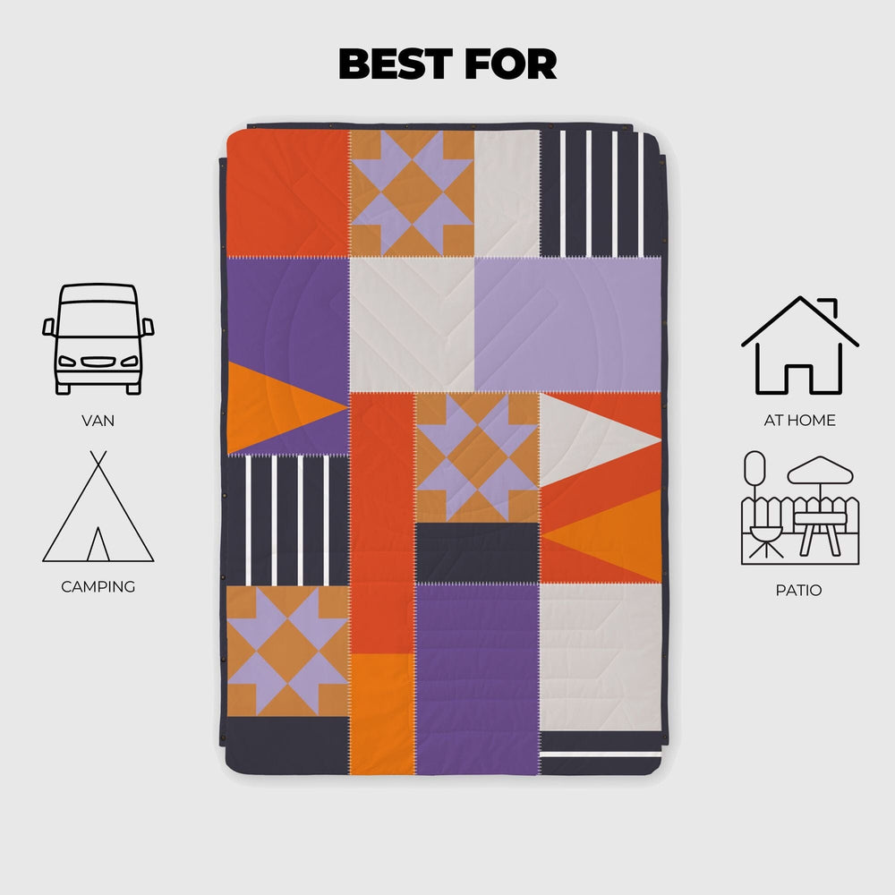 
Couverture de camping VOITED CloudTouch® intérieur/extérieur - Nuit étoilée
