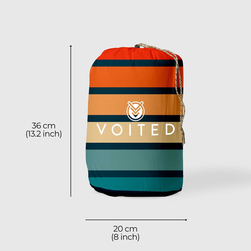 VOITED CloudTouch® Indoor/Outdoor Camping Blanket - Sunset Stripes Blankets VOITED 