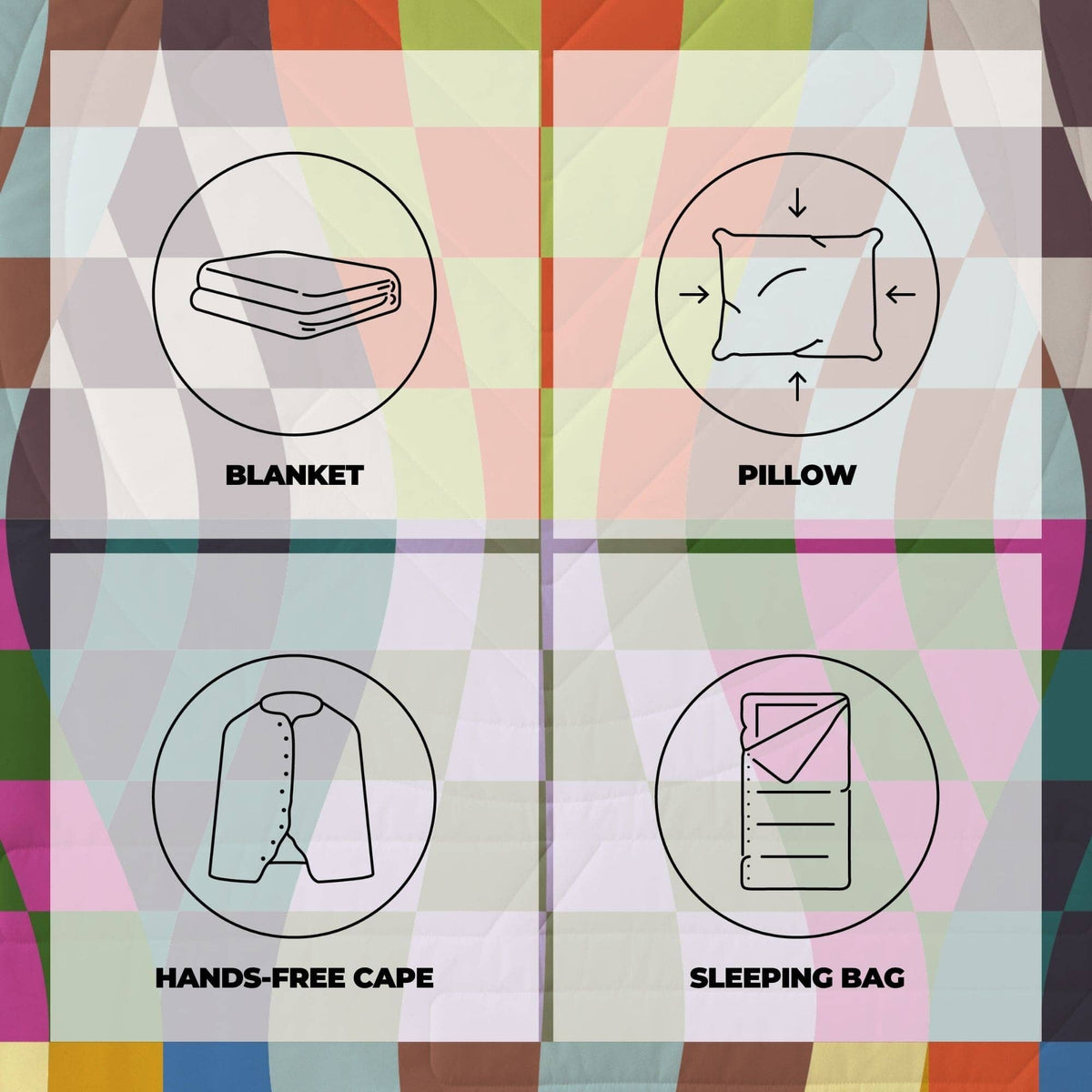 VOITED CloudTouch® Indoor/Outdoor Camping Blanket - Orbit Blankets VOITED 