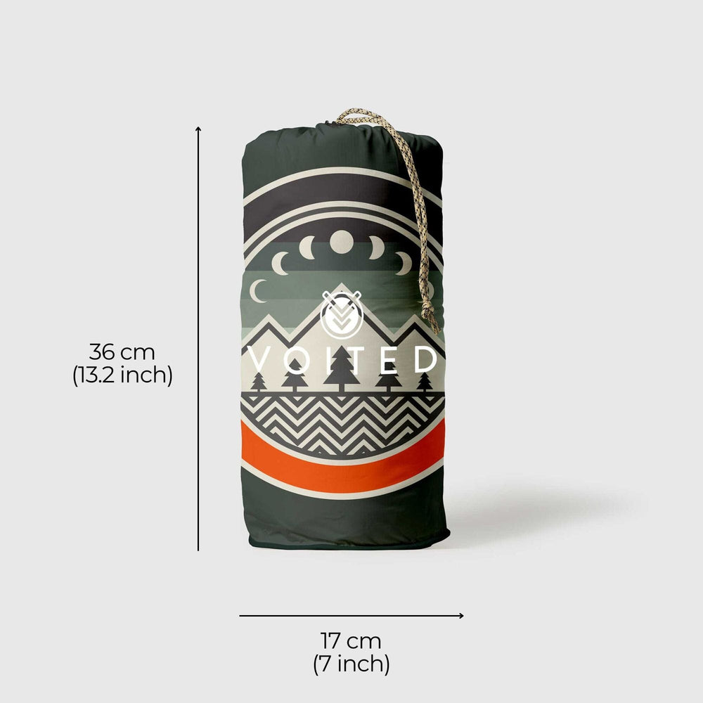 VOITED Fleece Outdoor Camping Blanket - Camp Vibes / Greengabel