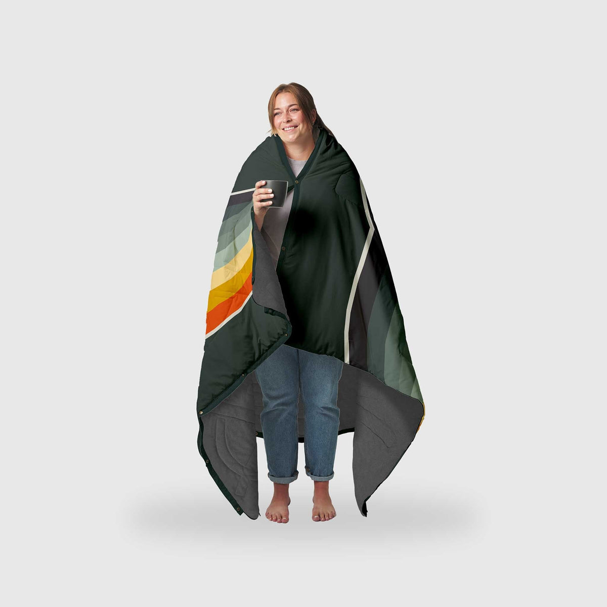VOITED Fleece Outdoor Camping Blanket - Camp Vibes / Greengabel Blankets VOITED 