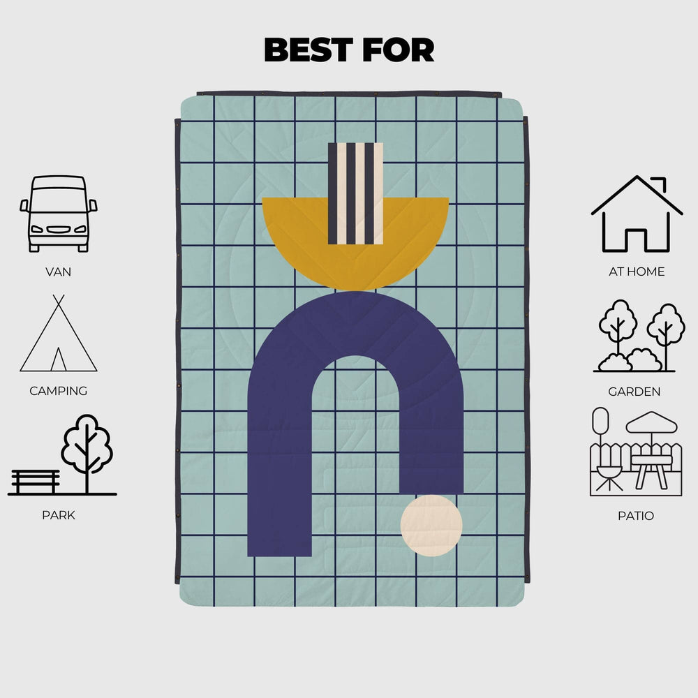 VOITED Fleece Outdoor Camping Blanket - Edeny Pool Blankets VOITED 