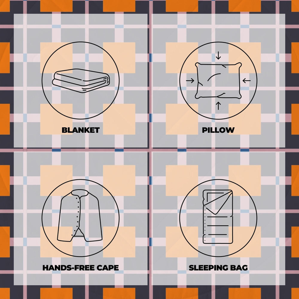 VOITED Fleece Outdoor Camping Blanket - Mellow Magic