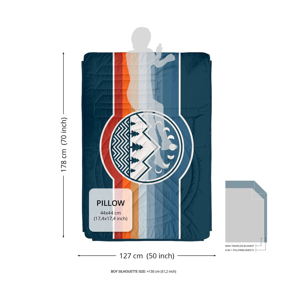 VOITED Mini Traveler Cream Indoor / Outdoor Camping Blanket - Beyond Real Blankets VOITED 