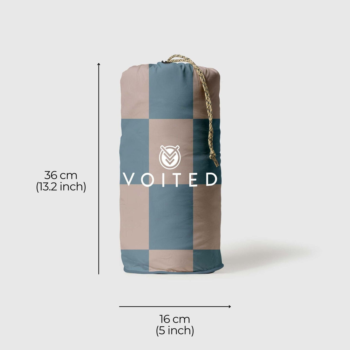 VOITED Recycled Ripstop Outdoor Camping Blanket - Blue Dancer/Sundial Blankets VOITED 