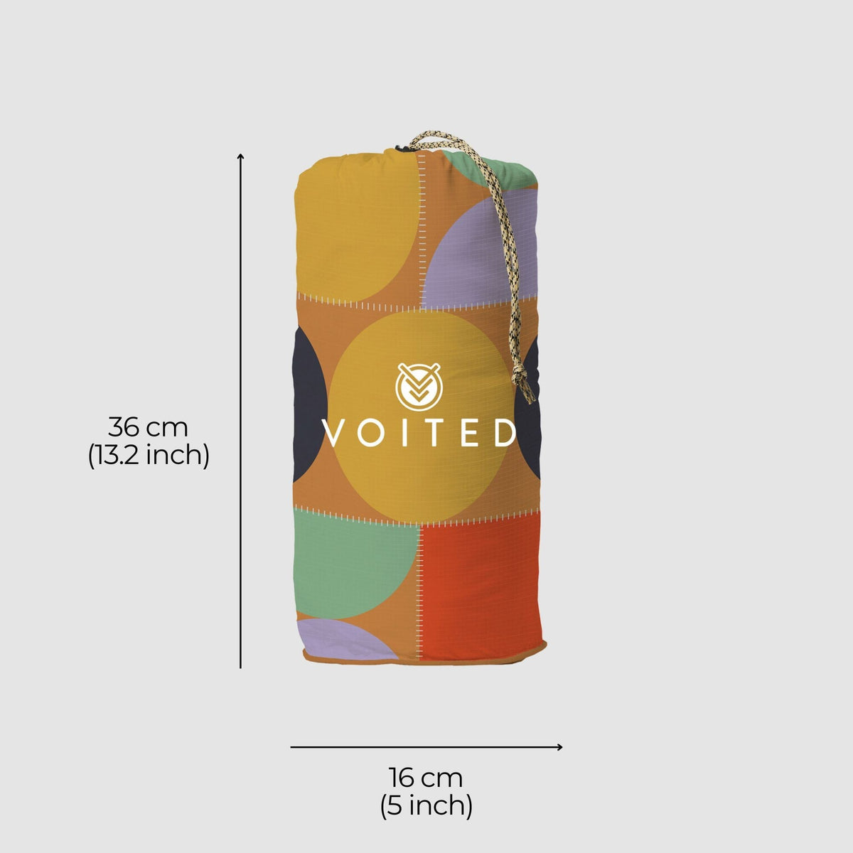 VOITED Recycled Ripstop Outdoor Camping Blanket - Blushing Peach/Sundial Blankets VOITED 