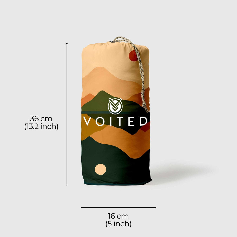 
VOITED Couverture de camping extérieure en Ripstop recyclé - Jour & Nuit

