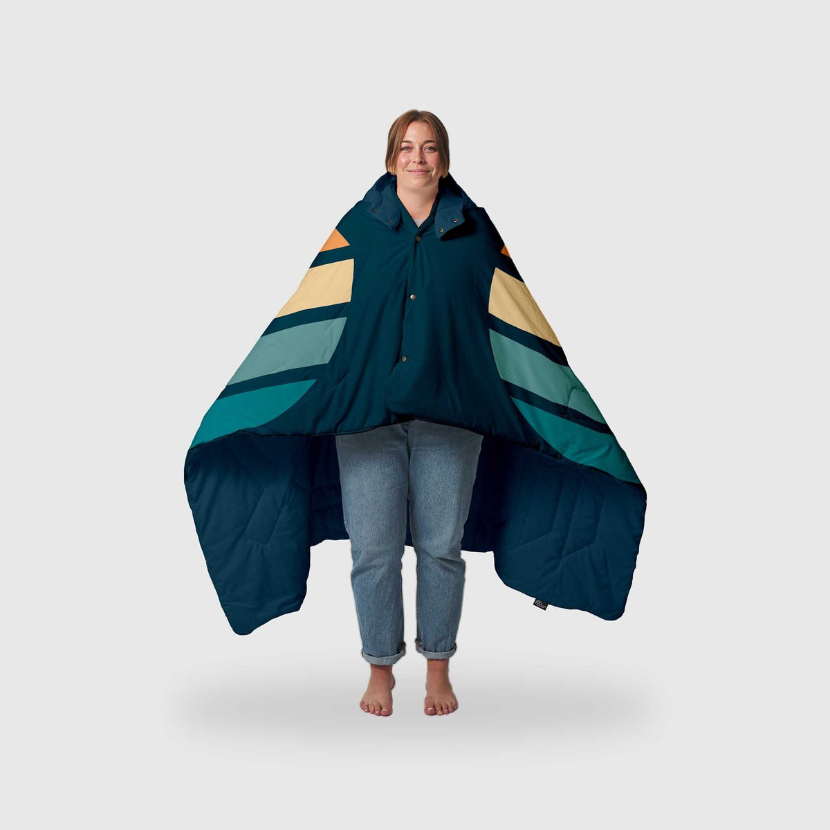 VOITED Recycled Ripstop Travel Blanket - Sunset Stripes Blankets VOITED 