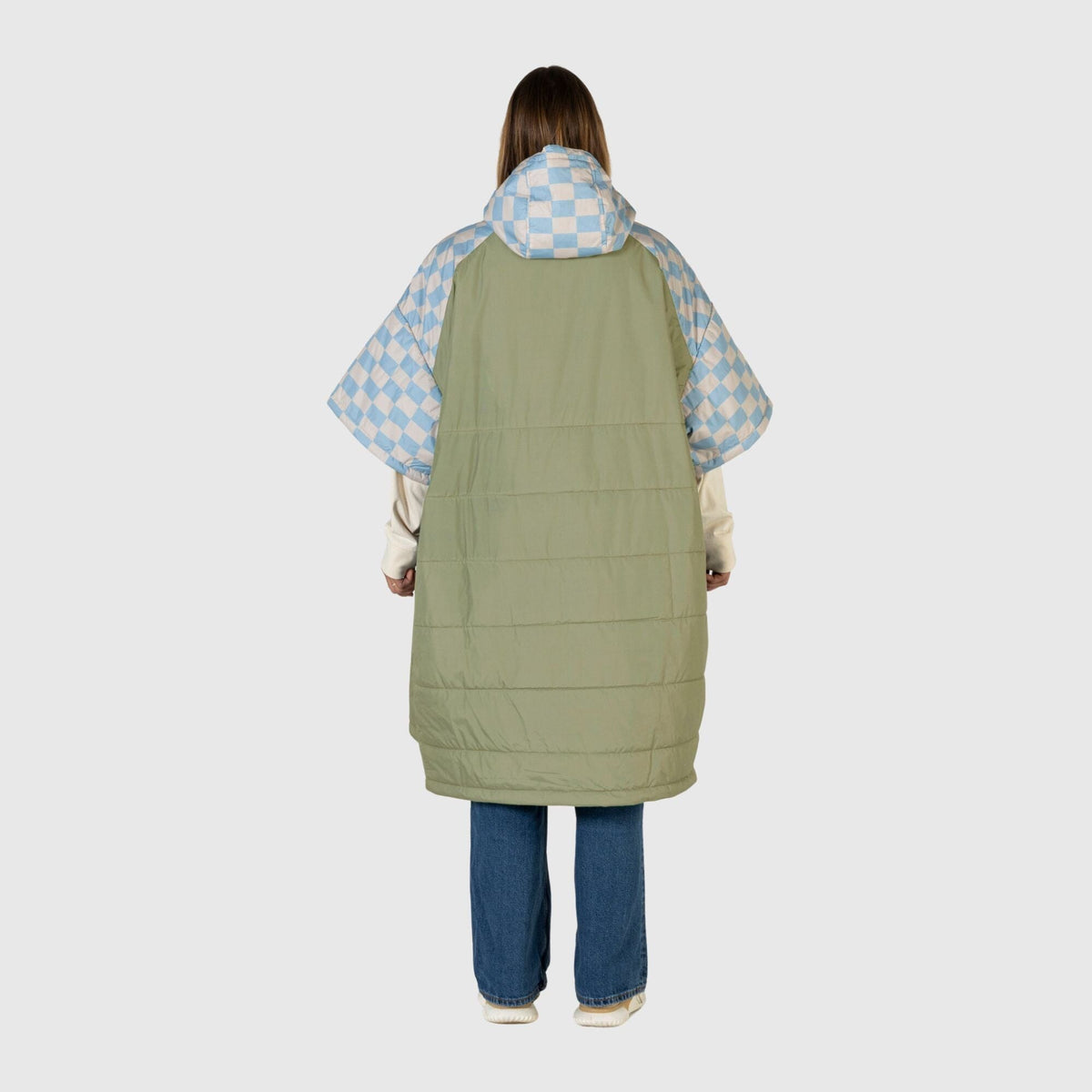 VOITED 3rd Edition Outdoor Poncho for Surfing, Camping, Vanlife & Wild Swimming - Blue Dancer Changewear VOITED 