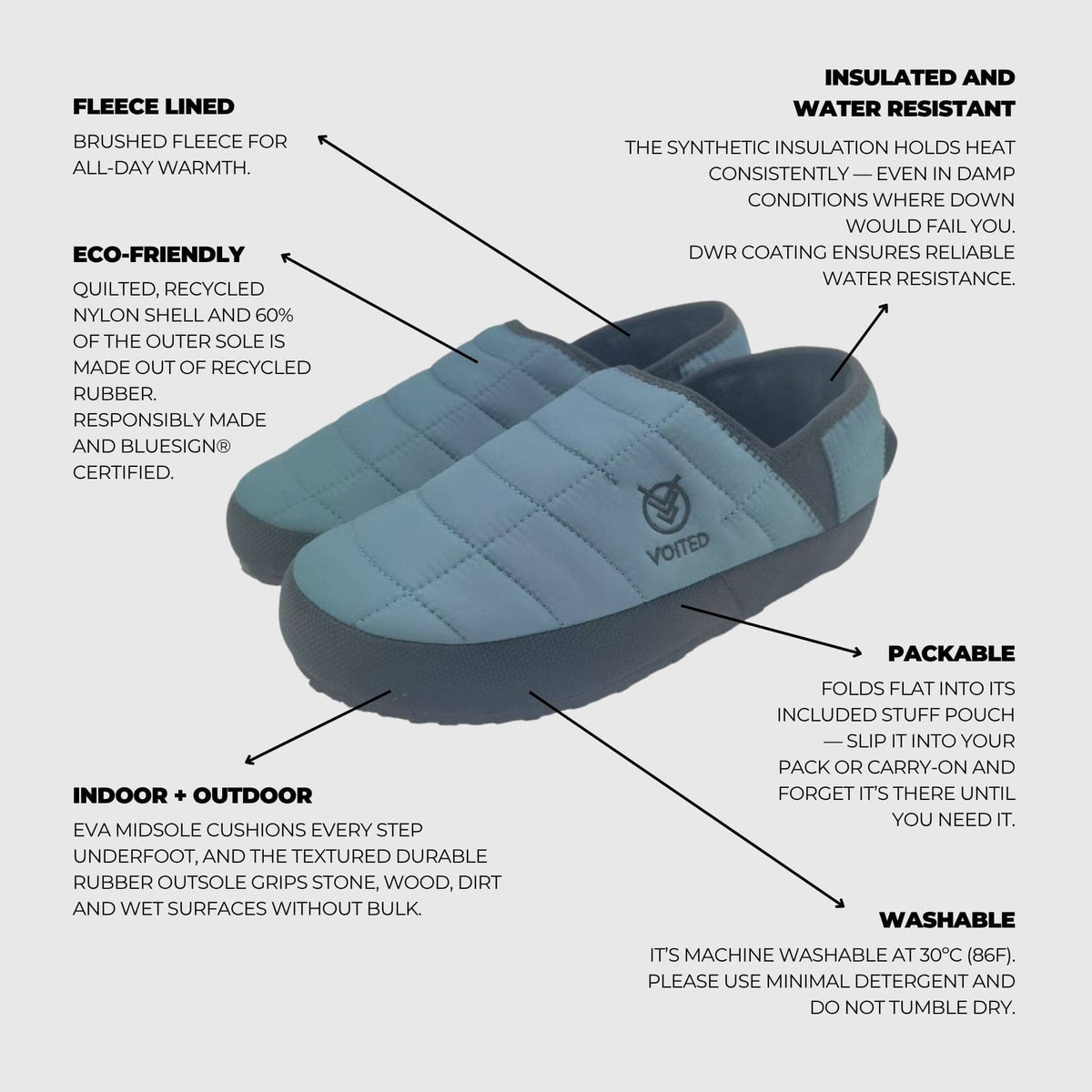 VOITED RidgeLoft SlipOn - Women's fit - Deep Jungle Footwear VOITED 