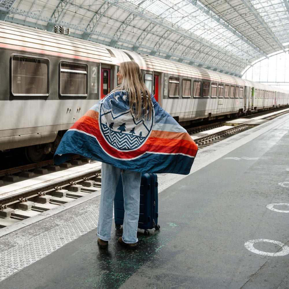 VOITED NeckPack™ Travel PillowBlanket™ - Camp Vibes Two Blankets VOITED 