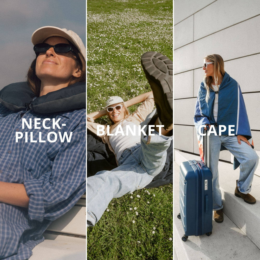 VOITED NeckPack™ Travel PillowBlanket™ - Camp Vibes Two Blankets VOITED 