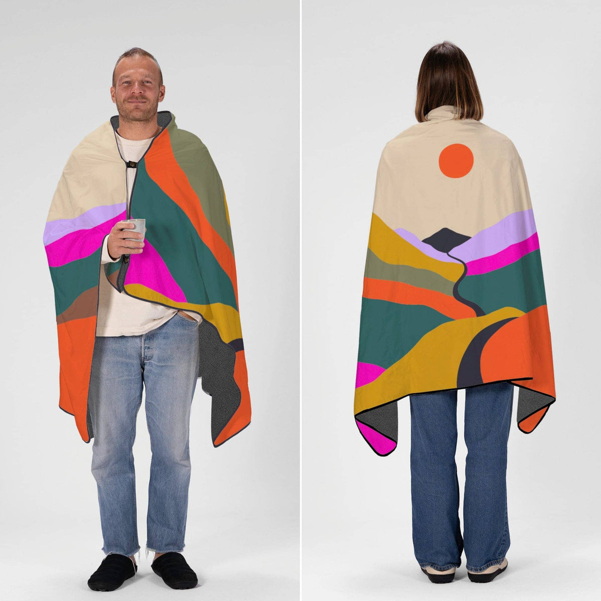 VOITED NeckPack™ Travel PillowBlanket™ - Mystic Ridge Blankets VOITED 