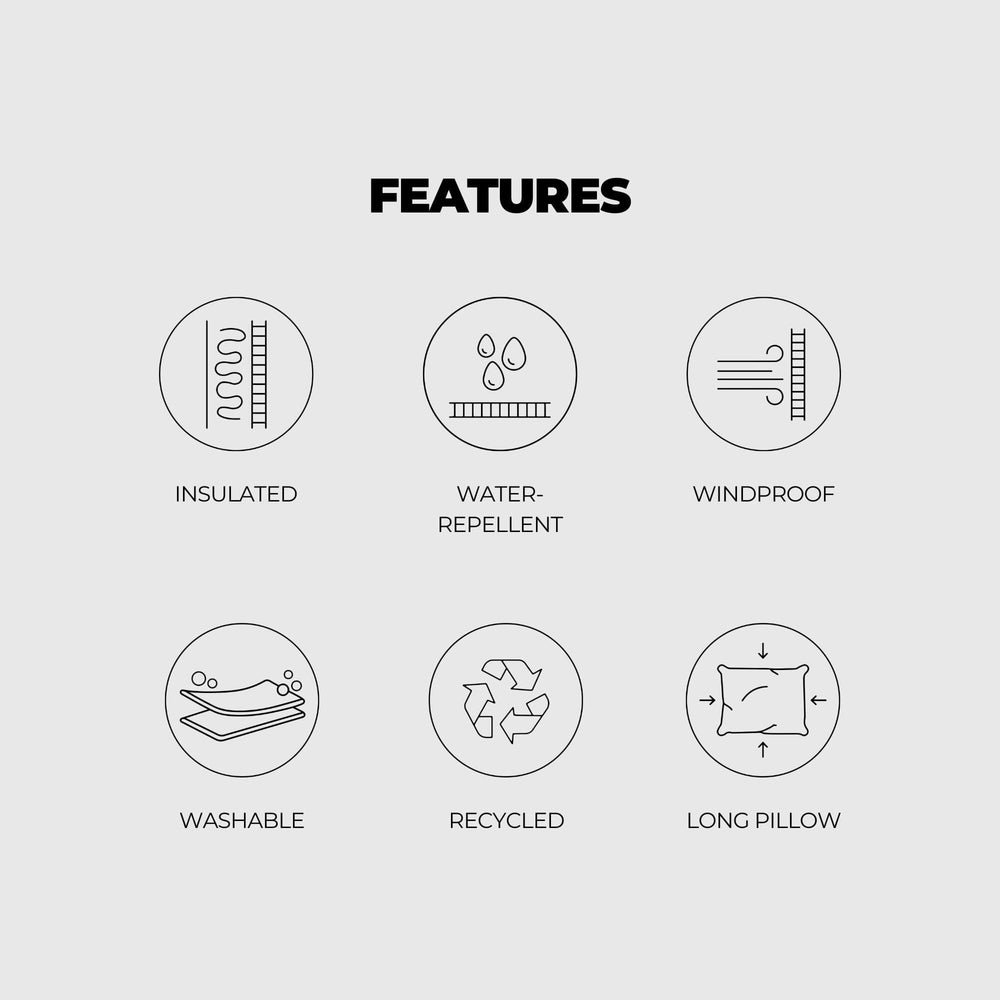 
VOITED Couverture de camping Queen CloudTouch® intérieur/extérieur - Jasper
