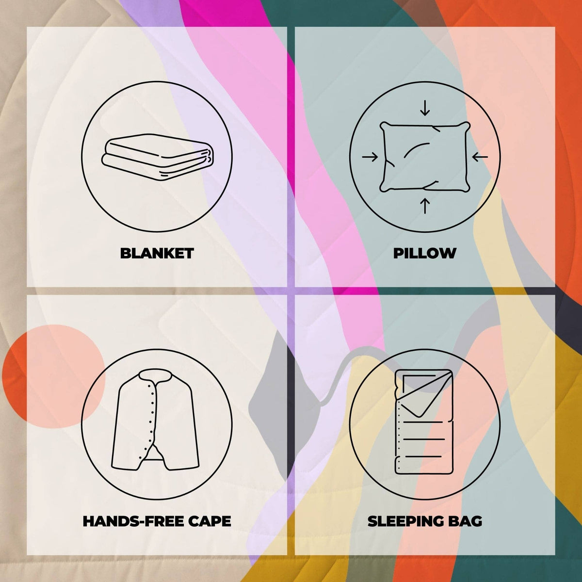 VOITED Queen CloudTouch® Indoor/Outdoor Camping Blanket - Mystic Ridge Blankets VOITED 