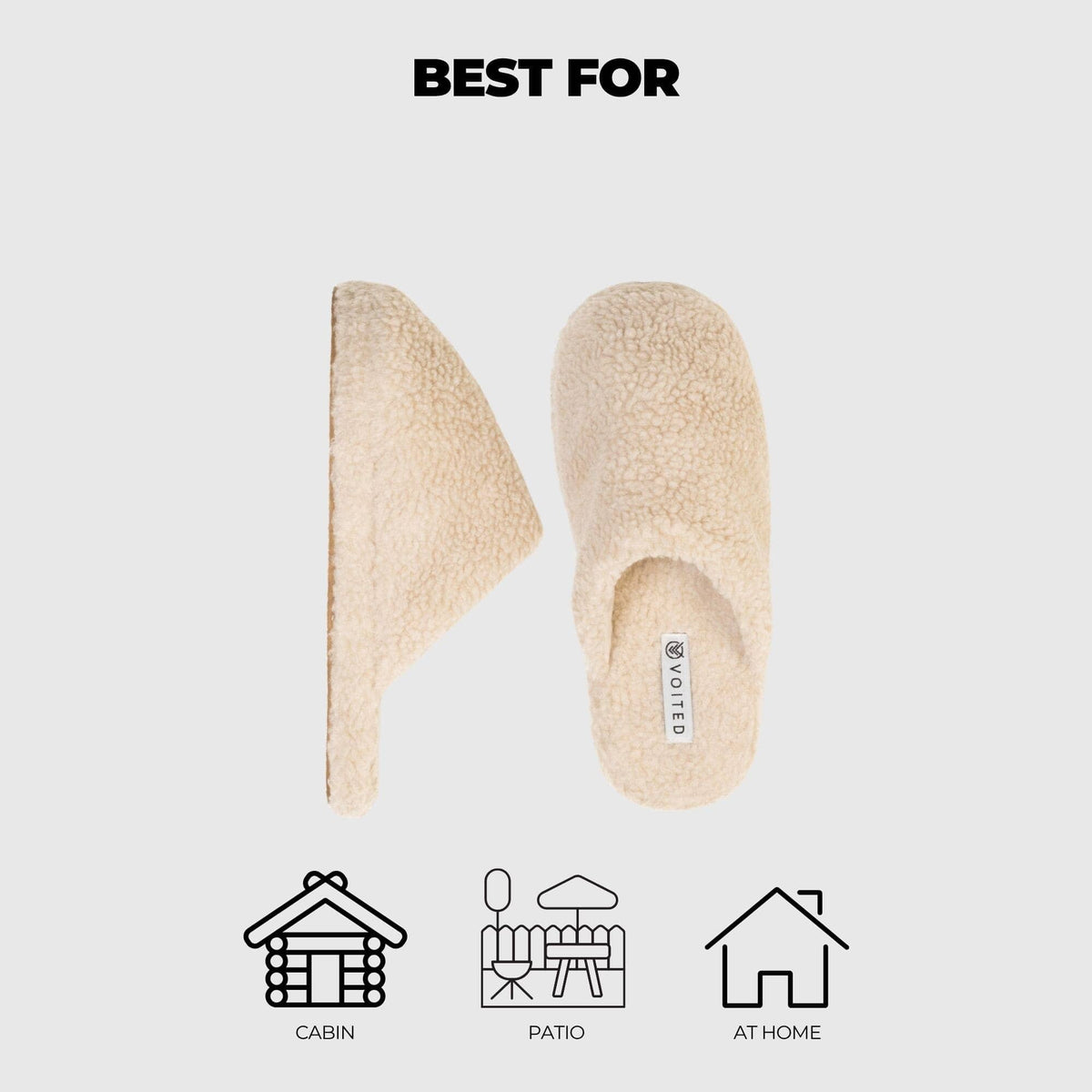 VOITED Snug CloudTouch® Slippers - Cotton Footwear VOITED 