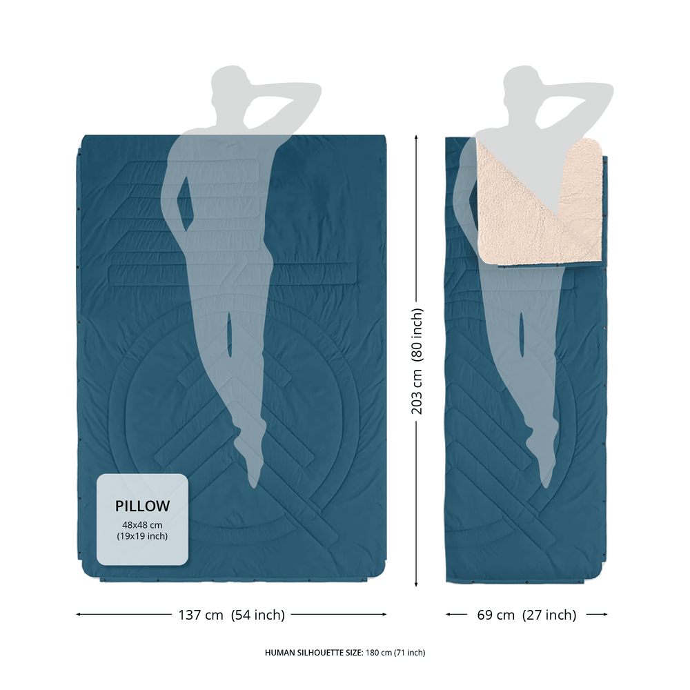 
Couverture de camping VOITED CloudTouch® intérieur/extérieur - Cabane
