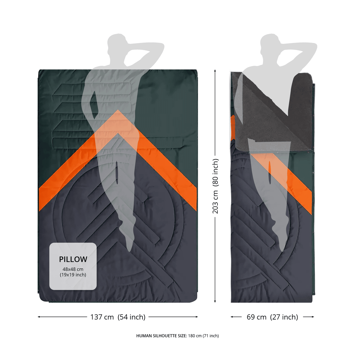 VOITED Fleece Outdoor Camping Blanket - Monadnock Blankets VOITED 