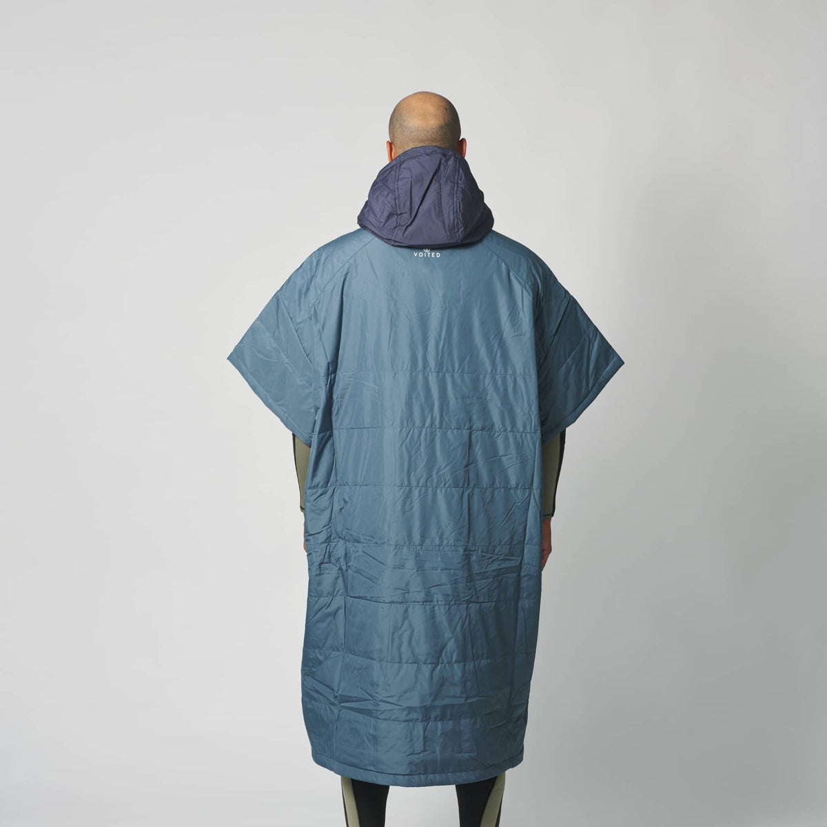 VOITED Outdoor Poncho for Surfing, Camping, Vanlife & Wild Swimming - Marsh Grey / Graphite